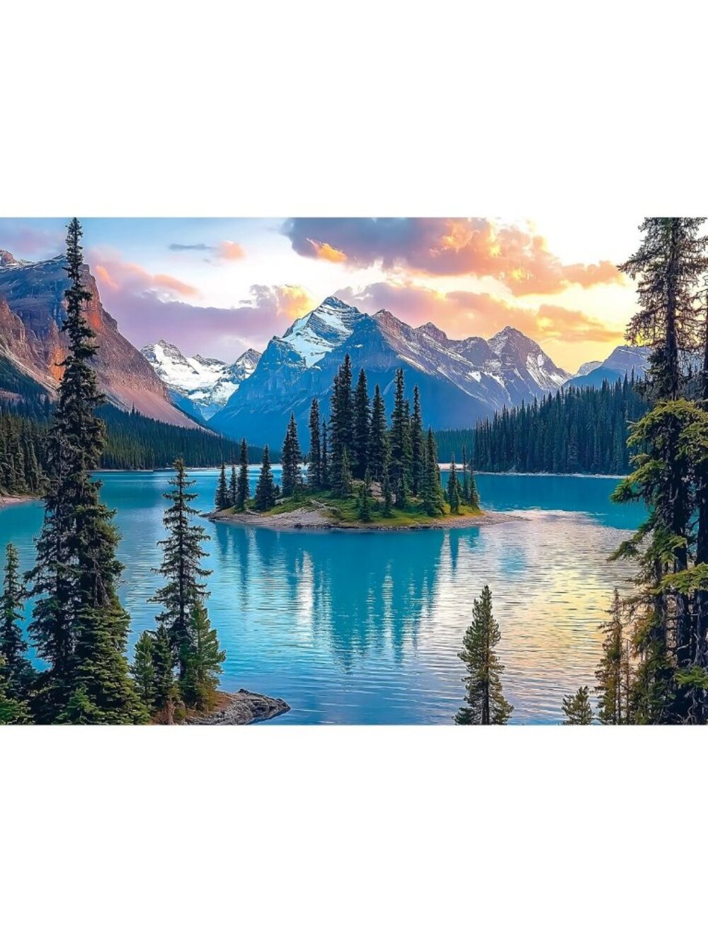 1000-Piece Moraine Lake Puzzle for Adults - Stunning 27.5x19.7 Inch Artwork